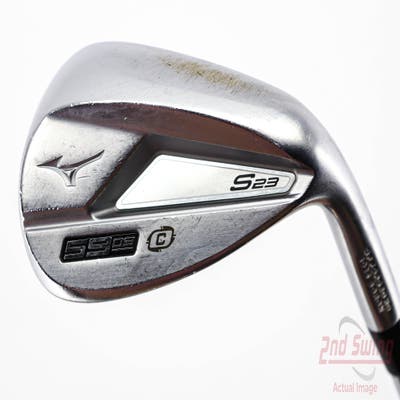 Mizuno S23 Satin Chrome Wedge Lob LW 59° 9 Deg Bounce FST KBS Hi-Rev 2.0 115 Steel Wedge Flex Right Handed 35.75in