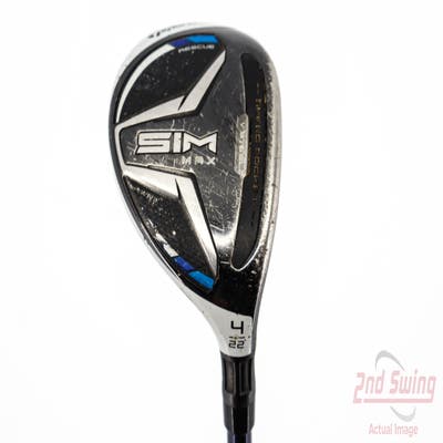 TaylorMade SIM MAX Hybrid 4 Hybrid 22° Fujikura Ventus Blue 7 Graphite Stiff Right Handed 40.25in