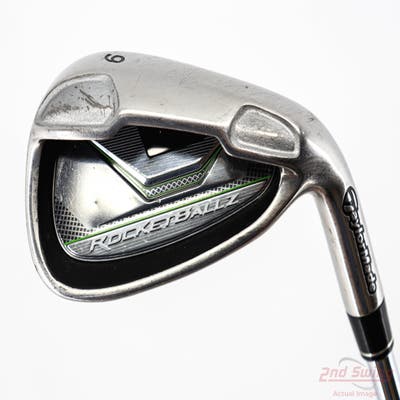 TaylorMade Rocketballz HL Single Iron 9 Iron Stock Steel Shaft Steel Stiff Right Handed 36.5in