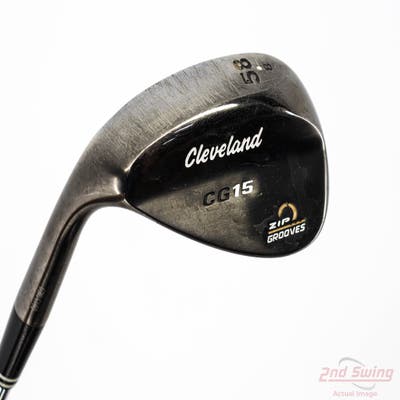 Cleveland CG15 Black Pearl Wedge Lob LW 58° 8 Deg Bounce Cleveland Traction Wedge Steel Wedge Flex Left Handed 35.75in