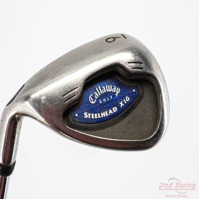 Callaway X-16 Single Iron 9 Iron Stock Steel Shaft Steel Stiff Left Handed 36.25in