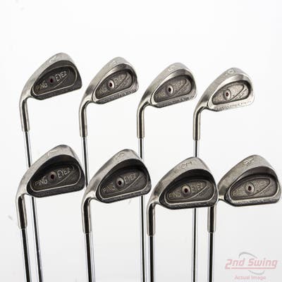 Ping Eye 2 Iron Set 3-PW Ping Z-Z65 Steel Stiff Left Handed Maroon Dot +1"