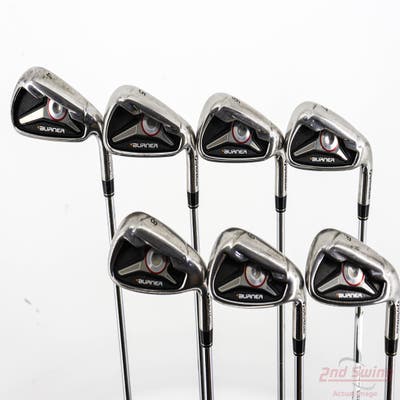 TaylorMade 2009 Burner Iron Set 4-PW Stock Steel Shaft Steel Uniflex Right Handed +1/2"