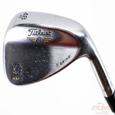 Titleist Vokey SM5 Tour Chrome Wedge Gap GW 48° 8 Deg Bounce F Grind Titleist SM5 BV Steel Wedge Flex Right Handed 36.0in