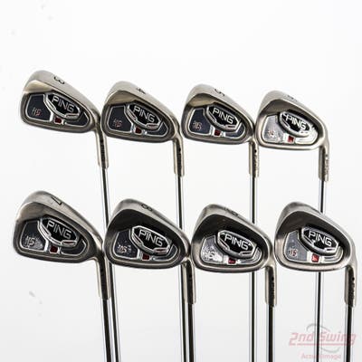 Ping i15 Iron Set 3-PW Stock Steel Shaft Steel Stiff Right Handed Black Dot +1/2"