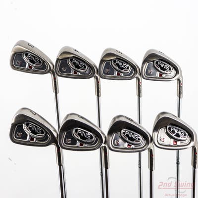 Ping i15 Iron Set 3-PW Stock Steel Shaft Steel Stiff Right Handed Red dot +1/2"