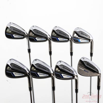 TaylorMade Speedblade Iron Set 4-GW Stock Steel Shaft Steel Stiff Right Handed +1/4"