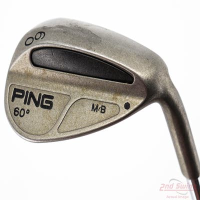 Ping MB Wedge Lob LW 60° Stock Steel Shaft Steel Stiff Right Handed Black Dot 35.25in