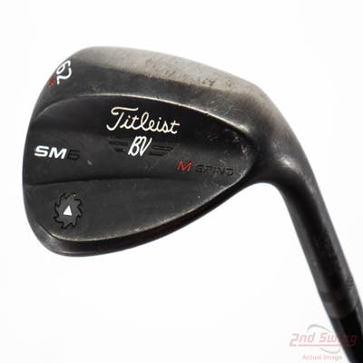 Titleist Vokey SM6 Jet Black Wedge Lob LW 62° 8 Deg Bounce M Grind Aerotech SteelFiber i110cw Graphite Stiff Right Handed 34.25in