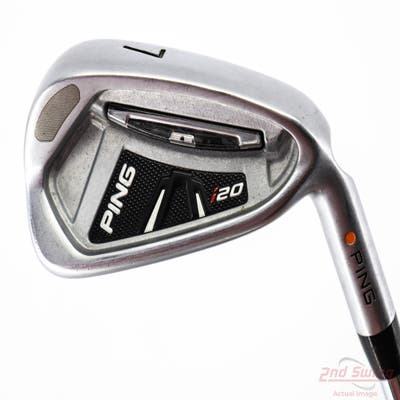 Ping I20 Single Iron 7 Iron Ping CFS Graphite Stiff Right Handed Orange Dot 36.5in