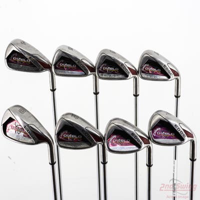 Callaway Diablo Edge Iron Set 4-PW AW Stock Steel Shaft Steel Uniflex Right Handed STD