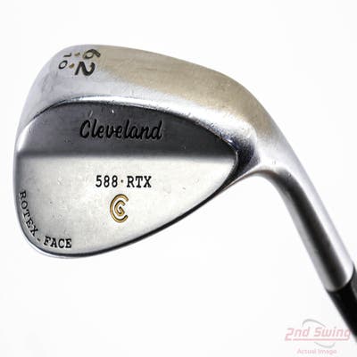 Cleveland 588 RTX Satin Chrome Wedge Lob LW 62° 10 Deg Bounce True Temper Dynamic Gold Steel Wedge Flex Right Handed 35.25in