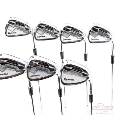 TaylorMade SLDR Iron Set 4-PW FST KBS 90 Steel Stiff Right Handed +1 1/4"