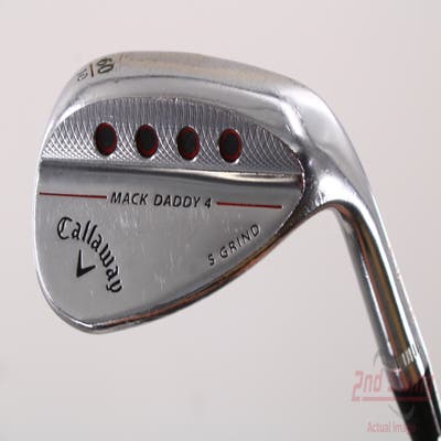 Callaway Mack Daddy 4 Chrome Wedge Lob LW 60° 10 Deg Bounce S Grind FST KBS Tour C-Taper 120 Steel Stiff Right Handed 35.5in