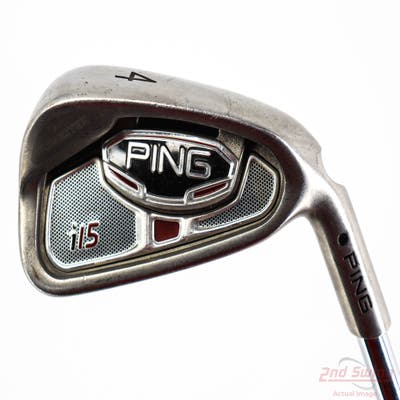 Ping i15 Single Iron 4 Iron Project X Rifle 6.5 Steel X-Stiff Right Handed Black Dot 39.0in