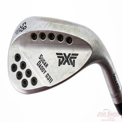 PXG 0311 Sugar Daddy Milled Chrome Wedge Lob LW 58° 7 Deg Bounce True Temper Dynamic Gold 120 Steel X-Stiff Right Handed 36.25in