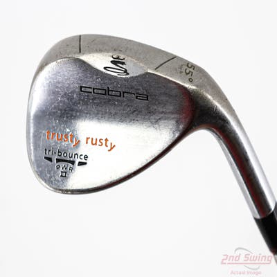 Cobra 2012 Trusty Rusty Chrome Wedge Sand SW 55° FST KBS Tour Steel Stiff Right Handed 35.75in