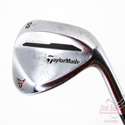 TaylorMade Milled Grind 2 Chrome Wedge Gap GW 50° 9 Deg Bounce True Temper Dynamic Gold S200 Steel Wedge Flex Right Handed 35.75in