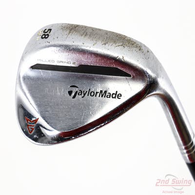 TaylorMade Milled Grind 2 Chrome Wedge Lob LW 58° 11 Deg Bounce True Temper Dynamic Gold S200 Steel Wedge Flex Right Handed 35.0in