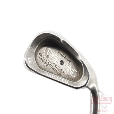 Ping Zing Single Iron 4 Iron Ping KT-M Steel Stiff Right Handed Black Dot 38.5in