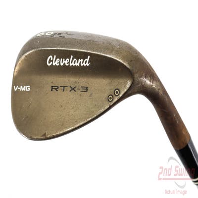 Cleveland RTX-3 Tour Raw Wedge Lob LW 60° 9 Deg Bounce V-MG True Temper Dynamic Gold Steel Wedge Flex Right Handed 35.25in