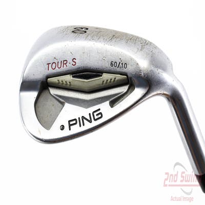 Ping Tour-S Chrome Wedge Lob LW 60° 10 Deg Bounce FST KBS Tour Steel Wedge Flex Right Handed Black Dot 35.25in