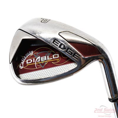 Callaway Diablo Edge Single Iron Pitching Wedge PW Stock Steel Shaft Steel Uniflex Right Handed 35.5in