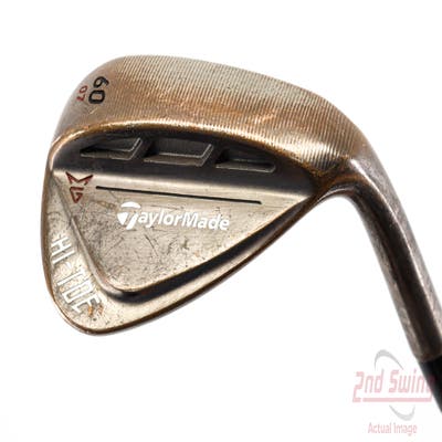 TaylorMade HI-TOE RAW Wedge Lob LW 60° 7 Deg Bounce FST KBS Hi-Rev 2.0 115 Steel Wedge Flex Right Handed 34.75in