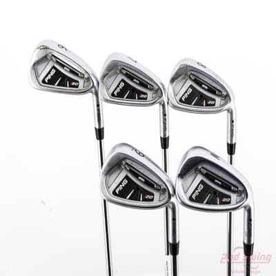 Ping I20 Iron Set 6-PW Ping CFS Steel Stiff Right Handed Black Dot 38.5in