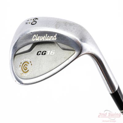 Cleveland CG16 Chrome Zip Groove Wedge Lob LW 60° 12 Deg Bounce Cleveland Traction Wedge Steel Wedge Flex Right Handed 36.0in