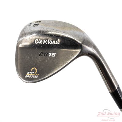 Cleveland CG15 Black Pearl Wedge Lob LW 58° 12 Deg Bounce Cleveland Traction Wedge Steel Wedge Flex Right Handed 35.5in