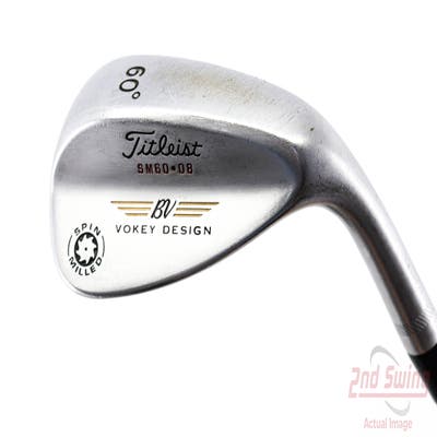 Titleist Vokey Spin Milled Wedge Lob LW 60° 8 Deg Bounce True Temper Dynamic Gold Steel Wedge Flex Right Handed 35.75in