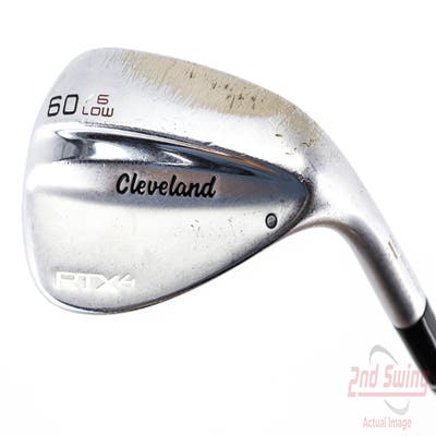 Cleveland RTX 4 Tour Satin Wedge Lob LW 60° 6 Deg Bounce Low Dynamic Gold Tour Issue S400 Steel Stiff Right Handed 35.0in