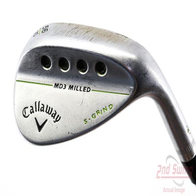 Callaway MD3 Milled Chrome S-Grind Wedge Sand SW 56° 10 Deg Bounce S Grind Project X Rifle 6.0 Steel Stiff Right Handed 35.25in