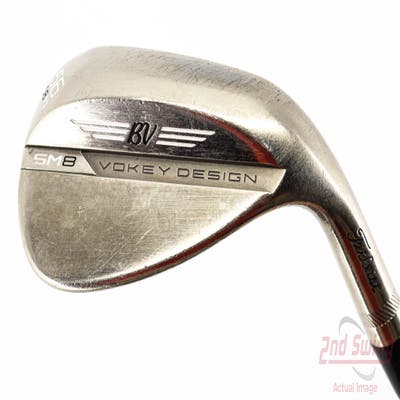 Titleist Vokey SM8 Brushed Steel Wedge Sand SW 56° 8 Deg Bounce M Grind Titleist Vokey BV Steel Wedge Flex Right Handed 35.5in