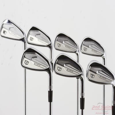 Mint Wilson Staff 2024 Staff Model CB Iron Set 4-PW Dynamic Gold Mid 115 Steel Stiff Right Handed 39.25in