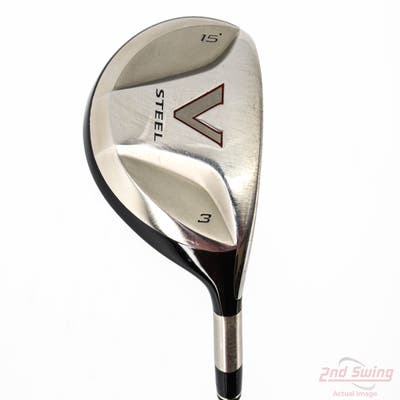 TaylorMade V Steel Fairway Wood 3 Wood 3W 15° TM M.A.S.2 Graphite Regular Right Handed 43.25in