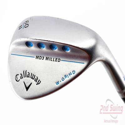 Callaway MD3 Milled Chrome W-Grind Wedge Lob LW 60° 11 Deg Bounce W Grind Stock Graphite Shaft Graphite Ladies Right Handed 34.0in