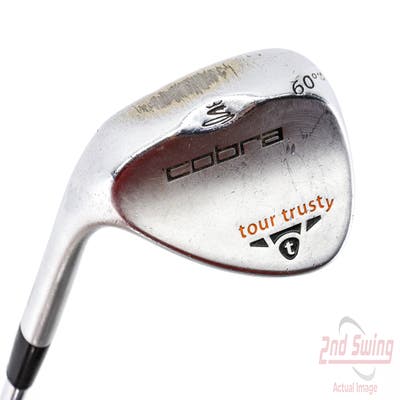 Cobra Tour Trusty Satin Wedge Lob LW 60° 10 Deg Bounce Stock Steel Shaft Steel Stiff Left Handed 36.5in