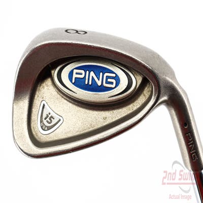 Ping i5 Single Iron 8 Iron Stock Steel Shaft Steel Stiff Right Handed Black Dot 36.25in