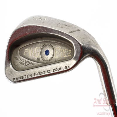 Ping Eye 2 Single Iron 8 Iron True Temper Dynalite Steel Regular Right Handed Blue Dot 36.5in