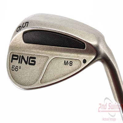 Ping MB Wedge Sand SW 56° Stock Steel Shaft Steel Stiff Right Handed Black Dot 34.5in