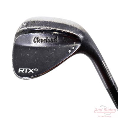 Cleveland RTX 4 Black Satin Wedge Sand SW 54° 10 Deg Bounce Dynamic Gold Tour Issue S400 Steel Stiff Right Handed 35.5in