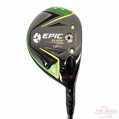 Callaway EPIC Flash Sub Zero Fairway Wood 3 Wood 3W 15° Aldila Rogue MAX Low 85 Graphite Stiff Right Handed 43.25in