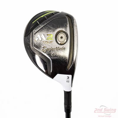 TaylorMade M2 Tour Fairway Wood 3 Wood 3W 15° MRC Kuro Kage Silver TiNi 70 Graphite Stiff Right Handed 43.25in