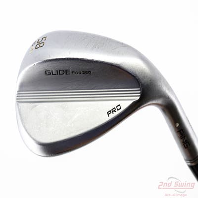 Ping Glide Forged Pro Wedge Lob LW 58° 10 Deg Bounce S Grind True Temper Dynamic Gold S300 Steel Stiff Right Handed White Dot 35.5in