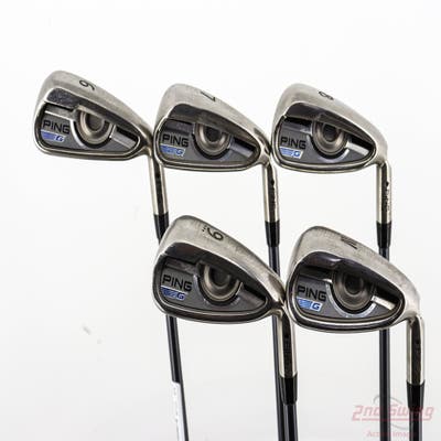 Ping 2016 G Iron Set 6-PW CFS 80 Graphite Graphite Stiff Right Handed Black Dot 38.0in