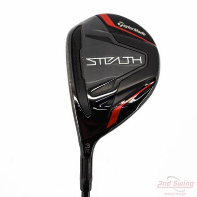 TaylorMade Stealth Fairway Wood 3 Wood 3W 15° Fujikura Ventus Red 6 Graphite Stiff Left Handed 43.5in