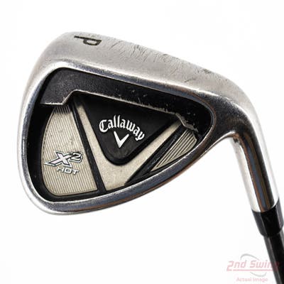 Callaway X2 Hot Single Iron Pitching Wedge PW Aldila v2000 Graphite Regular Right Handed 35.0in