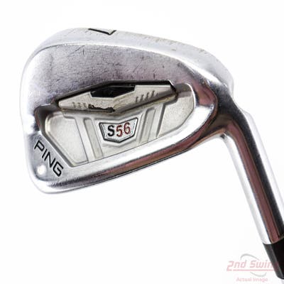 Ping S56 Single Iron 7 Iron FST KBS Tour 120 Steel Stiff Right Handed White Dot 37.75in